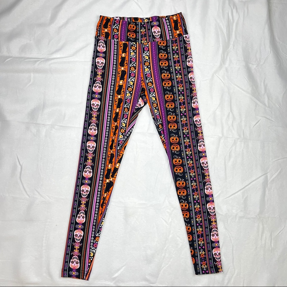 NoBo Pumpkin Skull Cat Halloween Leggings